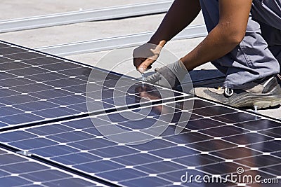 Photovoltaic panels Stock Photo