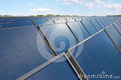 Photovoltaic panels Stock Photo