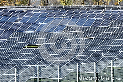 Photovoltaic power plant in Upper Austria Stock Photo