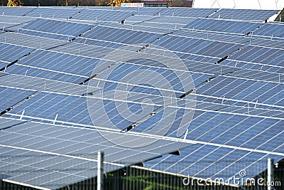 Photovoltaic power plant in Upper Austria Stock Photo