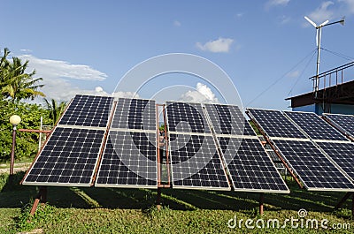 Photovoltaic System Stock Photo