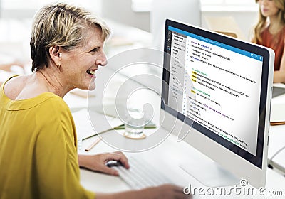 Php Programming Html Coding Cyberspace Concept Stock Photo