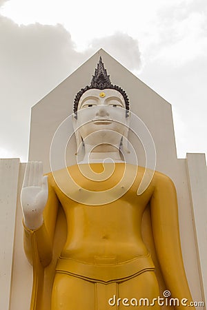 Phra atta rassa : detail buddha statue at Wat Yai Phitsanulok, T Stock Photo