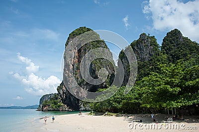 Phra Nang Cave Beach Krabi Thailand Editorial Stock Photo