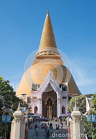 Phra Pathom Chedi, Thailand Editorial Stock Photo