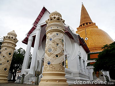 Phra Pathommachedi a stupa in Thailand Editorial Stock Photo