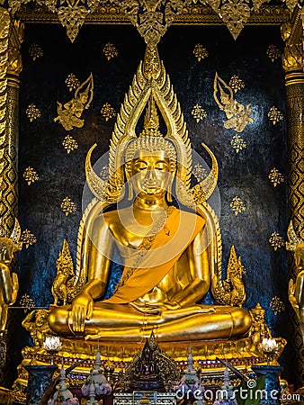 Phra Phuttha Chinnarath, famous Buddha statue Stock Photo