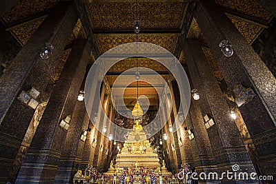 Phra Ubosot of Wat Pho or Temple of Reclining Buddha, Bangkok, Thailand Stock Photo