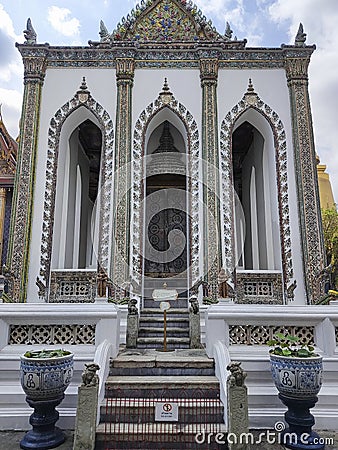 Phra Viharn Yod temple at Grand Palace complex in Bangkok Editorial Stock Photo