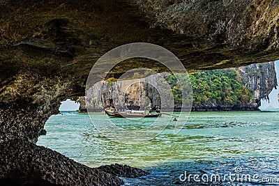 PhraNang Cave beach in Krabi Thailand Editorial Stock Photo