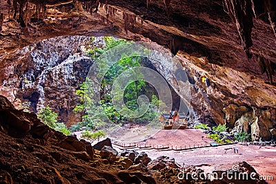 Phrayanakorn Cave in Prachuap Khiri Khan province, Thailand Stock Photo