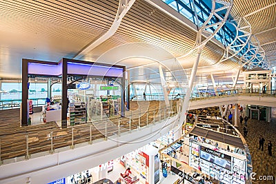 Phuket - 10 febuary 2017 :: duty free shop inside Phuket international airport Editorial Stock Photo