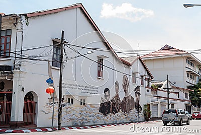 Phuket street art Editorial Stock Photo