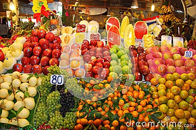 Phuket, Thailand: Banzaan Market Fresh Fruits Editorial Stock Photo