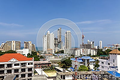 Phuket, Thailand, 03.16.2013. Phuket Beach overlooking the hotel s buildings Editorial Stock Photo