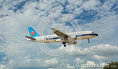 Airbus China flies in the sky Editorial Stock Photo