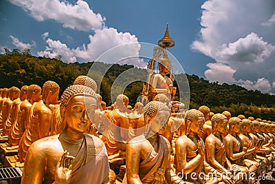 Phuttha Utthayan Makha Bucha Anusorn, Buddhism Memorial Park in Nakhon Nayok, Thailand Editorial Stock Photo