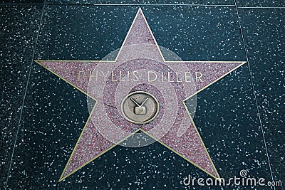 Phyllis Diller Hollywood Star Editorial Stock Photo