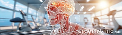 Unlocking Brainpower How Physical Activity Enhances Cognitive Function, Improves Memory, and Boosts Intelligence in Active Stock Photo