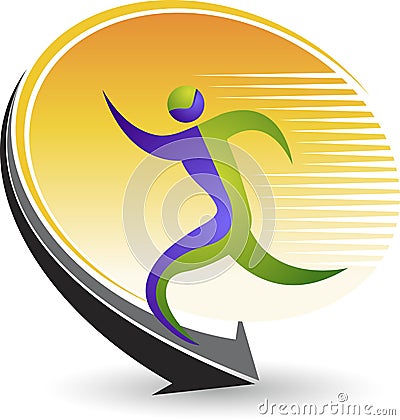 Physical exercise logo Vector Illustration