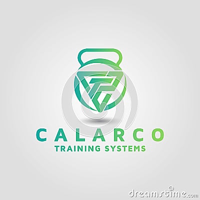 Physical fitness training system workout drilling letter CTS logo design template Editorial Stock Photo