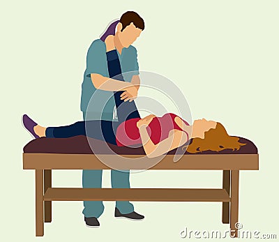 Physical Therapy Vector Illustration