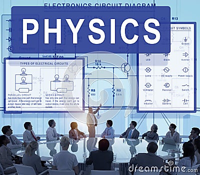 Physics Complex Experiment Formula Function Concept Stock Photo