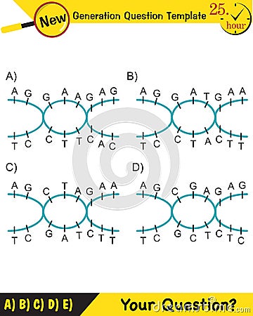 Physics, Genetic diseases, carrier individual, healthy individual, sick individual Stock Photo