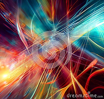 Abstract String theory concept Stock Photo