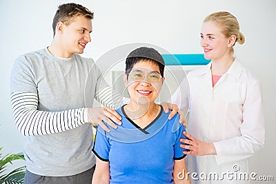 Physiotherapy in progress Stock Photo