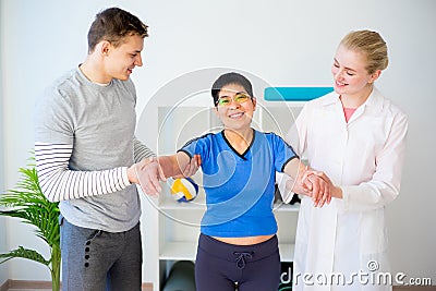 Physiotherapy in progress Stock Photo