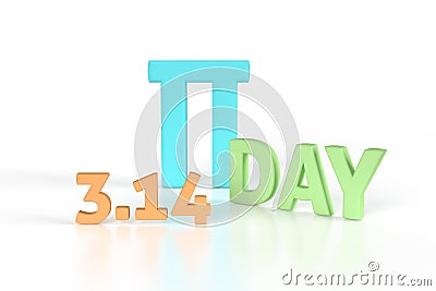 The pi day number 314 for math abstract for education background or banner for school Stock Photo