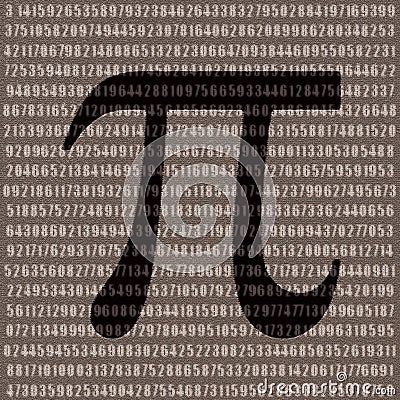 Pi number Stock Photo