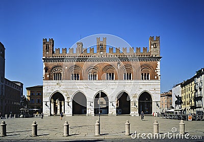 Piacenza Piazza Cavalli Stock Photo