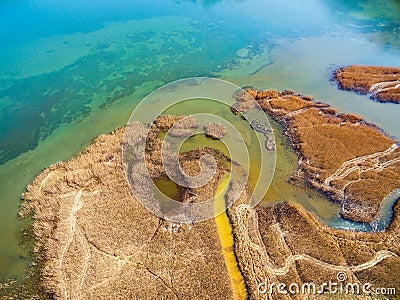 Pian di Spagna Nature Reserve IT Stock Photo