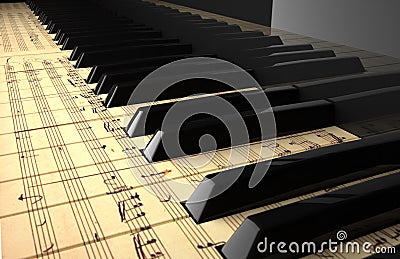 Piano Stock Photo