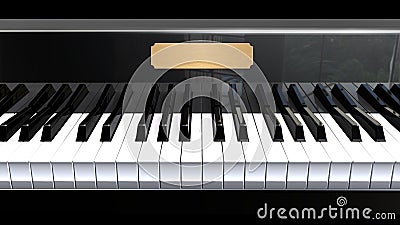 Piano closeup Stock Photo