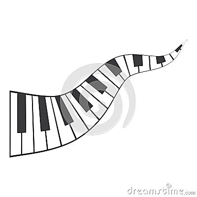 Piano icon vector Vector Illustration