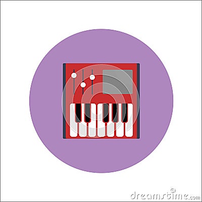 PIANO Icon Vector Vector Illustration