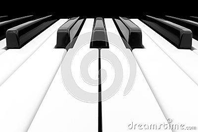 Piano Keyboard Stock Photo