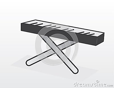 Piano Keyboard Vector Illustration