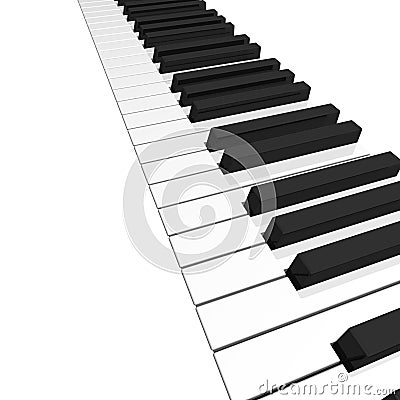 Piano Keyboard Stock Photo