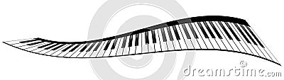 Piano keyboards set Vector Illustration