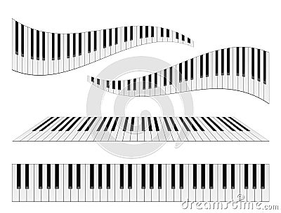 Piano Keyboards Vector Illustration