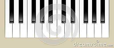 Piano Keys Vector Illustration