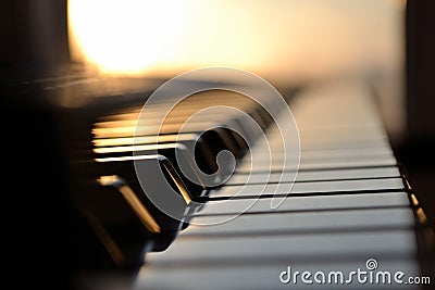 Piano keys Stock Photo