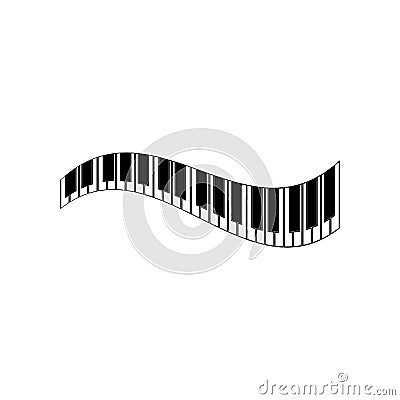 piano logo and symbol vectors Vector Illustration