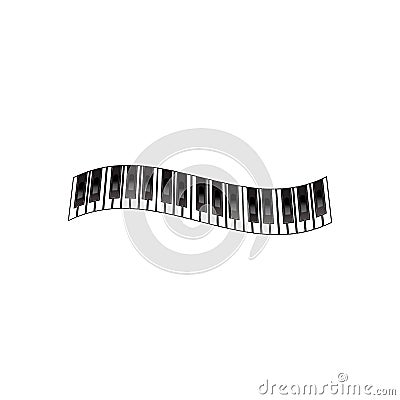 piano logo and symbol vectors Vector Illustration