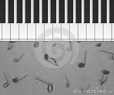 Piano Musical Background Stock Photo