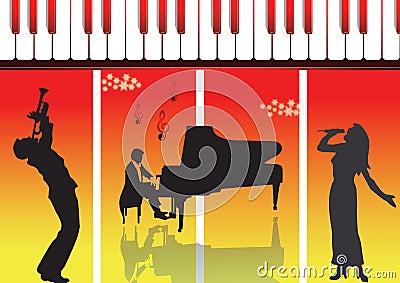 Piano performer Stock Photo